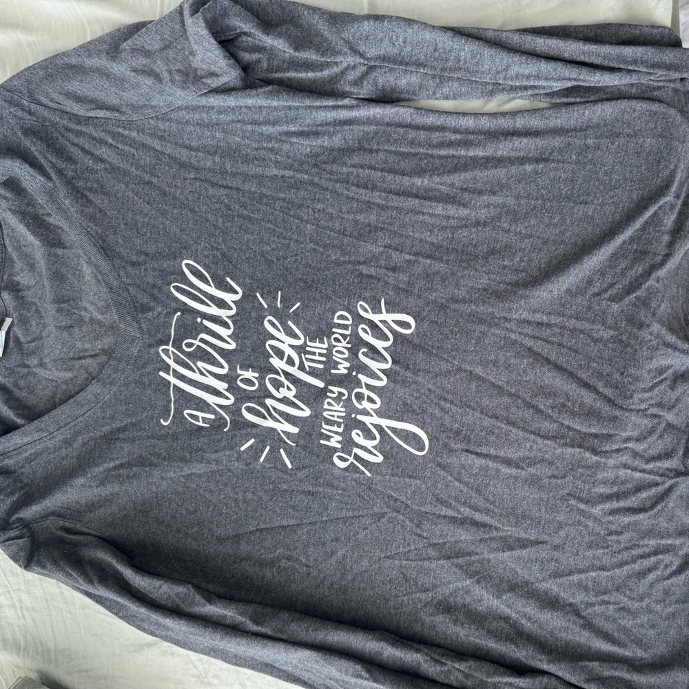 H&M Charcoal V-Neck Tee